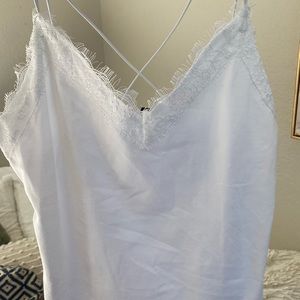 White spaghetti strap top!